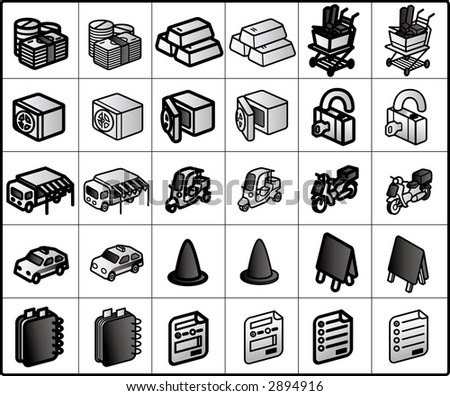 vector icons for network structure #shopping02