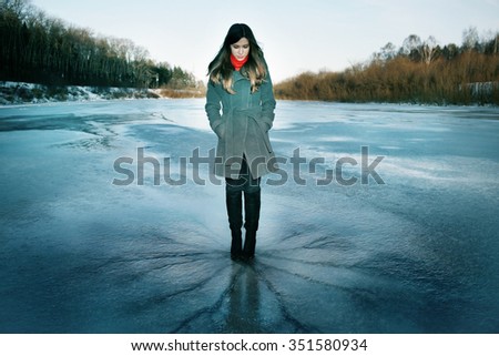 Similar – Foto Bild Ganz schön gefährlich Eis