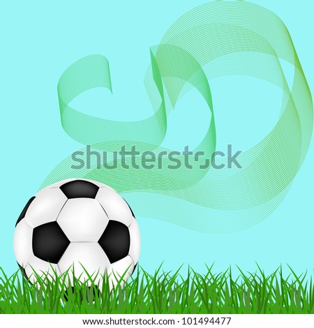 Abstract sport background, Soccer Ball Vector