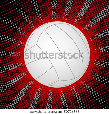 Abstract Grunge Volleyball Background. Vector Illustration. - 50726566 ...