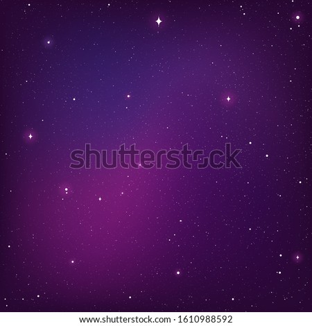 vector of starry night sky with sparkling star light magic divine sky