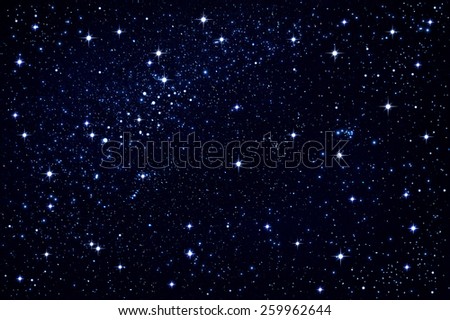 night sky with white stars ,use as background