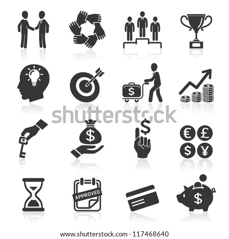 Business icons, management and human resources set6. vector eps 10. More icons in my portfolio.