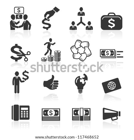 Business icons, management and human resources set7. vector eps 10. More icons in my portfolio.