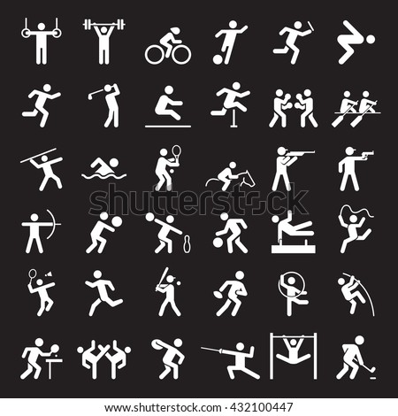 Set Of Sport Icons. Vector Illustration. - 432100447 : Shutterstock