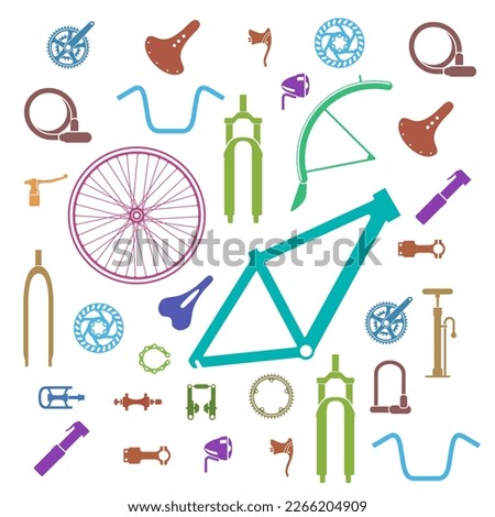 Similar – Image, Stock Photo Rim, mudguard and fork of a rusty bicycle
