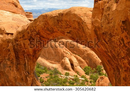 Beautiful Arches National Park, Utah, USA.
