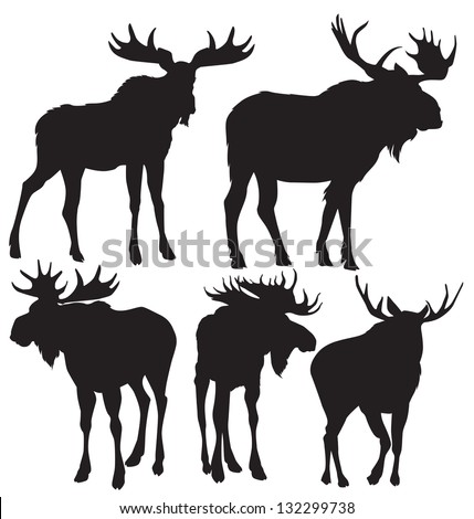 Download Moose Silhouette Vector At Getdrawings Free Download