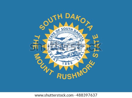  State of South Dakota Flag 