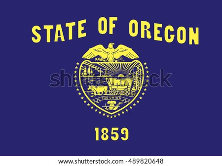  State of Oregon Flag 