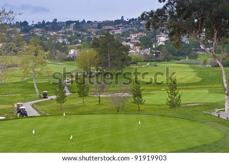 Golf course in retirement community. California, USA