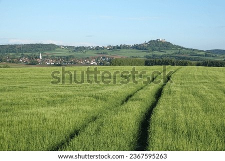 Similar – Image, Stock Photo Grain field at Otzberg