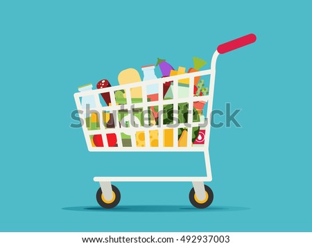 Supermarket shopping cart
