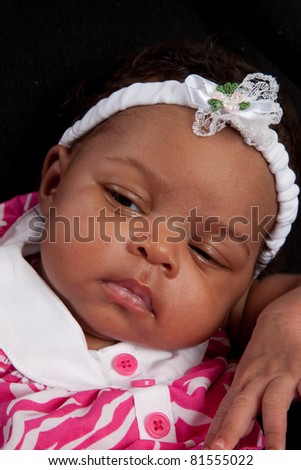 Cute Black Baby Girl Stock Photo 81555022 : Shutterstock