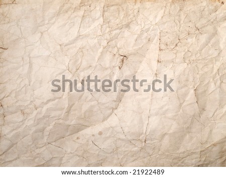 old wrinkled paper great as  a background