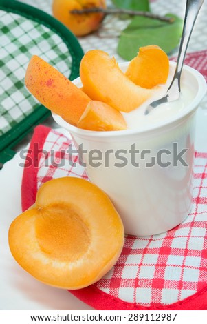 low-fat plain yogurt creamy apricots flavor