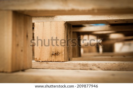 Macro of wood pallet  detail