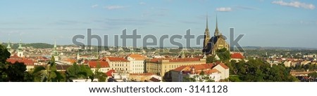 Panorama of czech city Brno