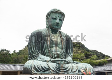 Buddha daibutsu of Kotoku-in Temple, Kamakura City, Metro Tokyo, Japan.