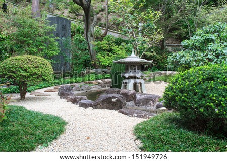 Landscaping and decorate garden japan style, Tokyo, Japan.