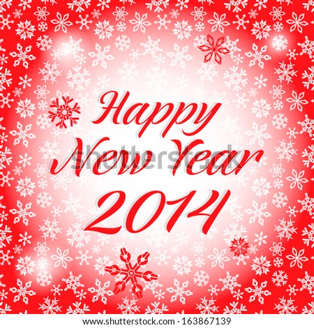 Happy New Year Card; Festive Banner; Vector Background - 163867139 : Shutterstock