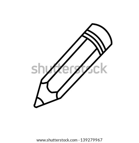 Pencil icon vector