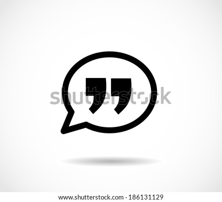 Quote icon vector