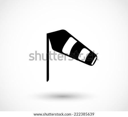 Wind sock icon vector