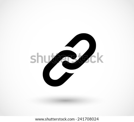 Chain, link icon vector Foto d'archivio © 