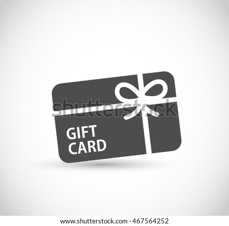 Gift card icon vector 