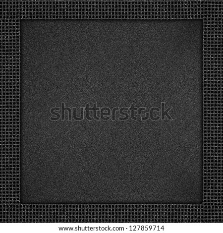 grey abstract background with black grid pattern frame