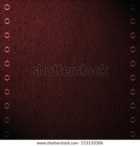 red leather background, black and white grain texture