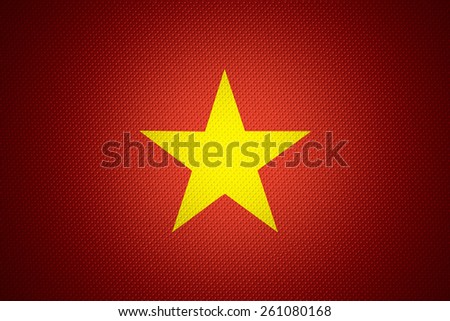 Vietnam flag or Vietnamese banner on abstract texture