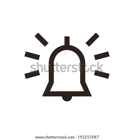 Alarm icon isolated on white background