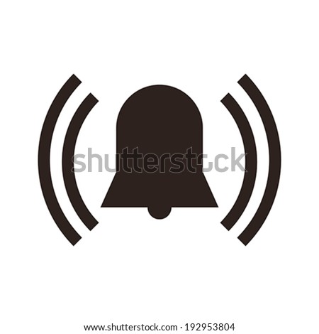 Alarm icon isolated on white background