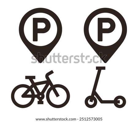 Similar – Image, Stock Photo Pictogram marked parking place for electric cars