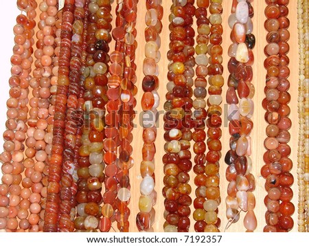 background from very match  beads from   agate