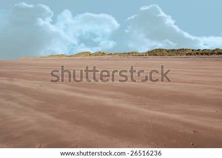 a lonely deserted beach on the west coast of ireland