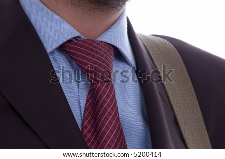 detail of a business man with tie