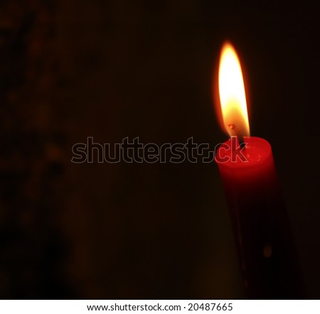 candle isolated