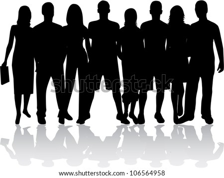 Group Of People Stock Vector Illustration 106564958 : Shutterstock