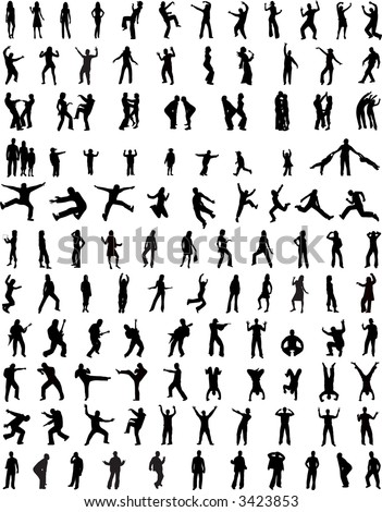 Free People Silhouettes Free Vector / 4Vector