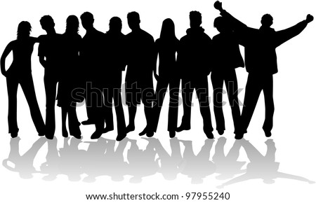 Group of people - stock vector