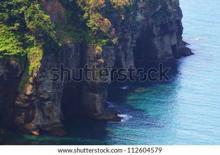 Landscape series    coastal cliff. This image was taken in japan.