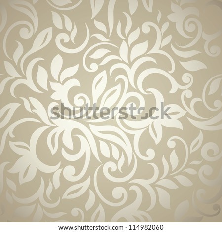Elegant Stylish Abstract Floral Wallpaper. Seamless Pattern Stock ...