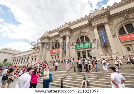 NEW YORK CITY - JULY 17: Metropolitan Museum of Art in New York City on July 17, 2014. The Metropolitan Museum of Art is the largest art museum in the United States.