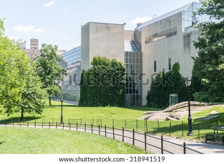 NEW YORK CITY - JULY 10: The Metropolitan Museum of Art in Central Park on July 10, 2015 in New York. Central Park is an urban park in the central part of the borough of Manhattan.