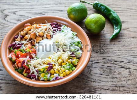 Chicken burrito bowl