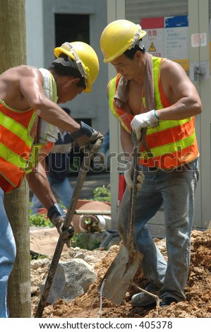 Utility Workers for the power or electric company