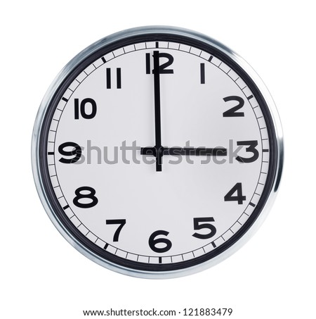 Round wall clock is exactly three hours